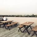 99 Bar Roof top, Hotel Broadway - Yangon, Myanmar | Product Seen: [ Fossil Outdoor Bench – No Back & Fossil Outdoor Dining Table - W1400]